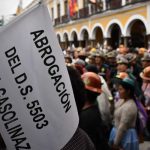 Foto: Movilizaciones masivas en Bolivia /cortesía