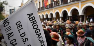 Foto: Movilizaciones masivas en Bolivia /cortesía