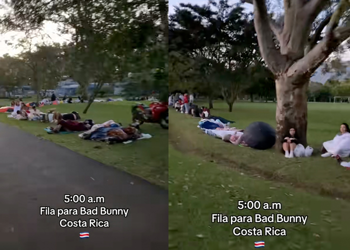 Foto: Fans hacen fila un día antes del concierto de Bad Bunny /Cortesía
