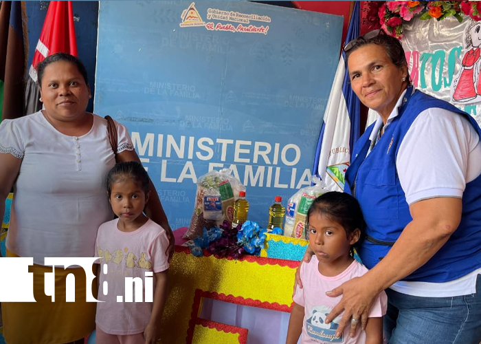 Foto: Bilwi MIFAN asegura alimentos a 108 familias con partos múltiples/TN8
