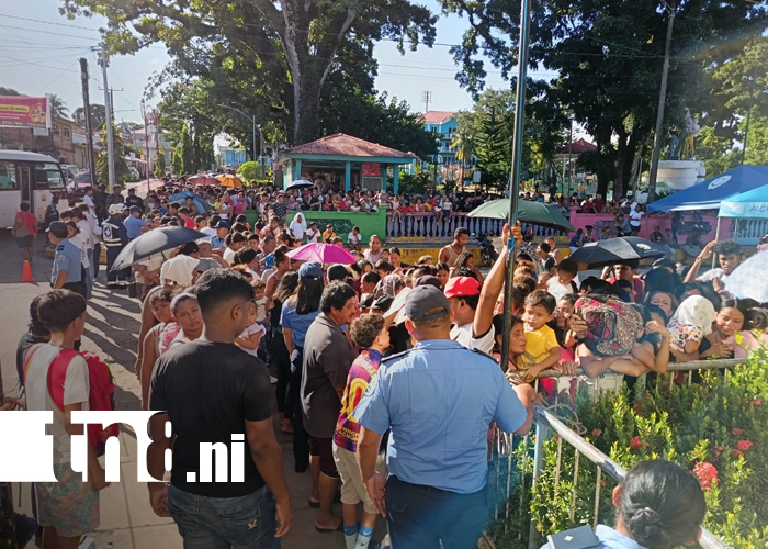 Foto: Más de 2 mil paquetes se reparten en histórica celebración mariana en Bluefields/TN8