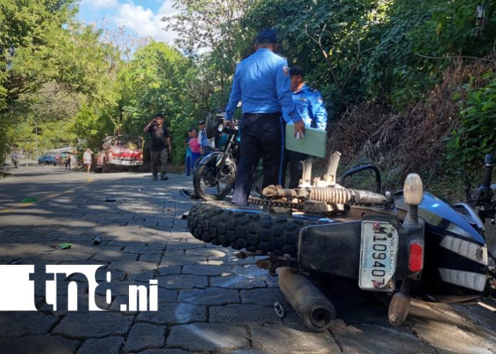 Foto: Dejó a ambos conductores con lesiones de consideración en Somoto/TN8