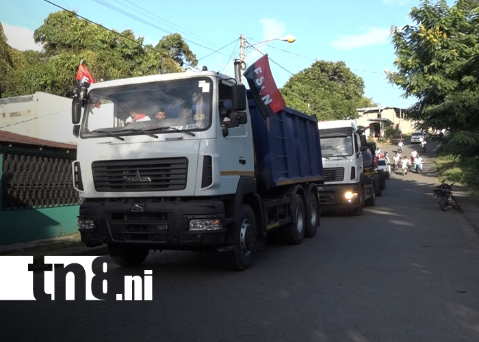 Foto: Matiguás recibe unidades de Camiones para modernizar caminos/TN8