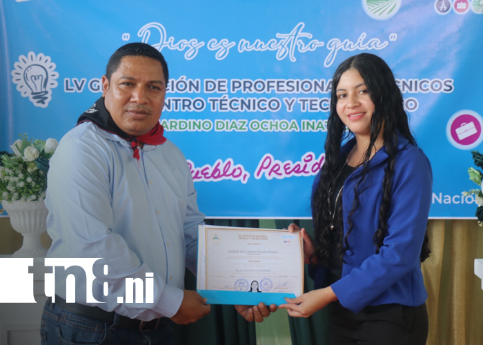 Foto: INATEC celebra la 55.ª graduación de técnicos en Siuna con inclusión social/TN8