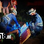 Motociclista resulta con lesiones en su rostro tras impactar con un objeto fijo en Rivas Foto: Motociclista resulta con lesiones en su rostro tras impactar con un objeto fijo en Rivas/TN8