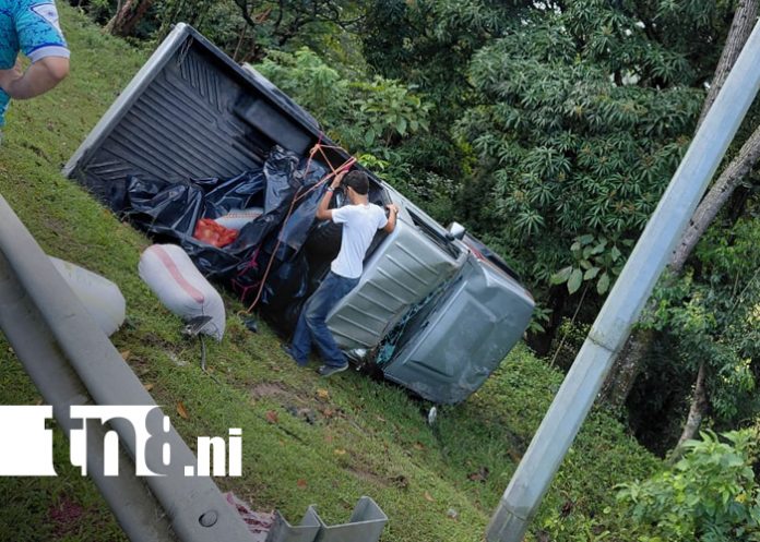 Foto: Accidente ocurre en carretera Río Blanco Matiguás/TN8