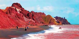 Foto: El impactante fenómeno de la Playa Roja en Irán /Cortesía