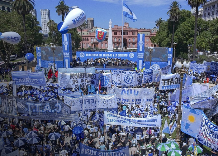 Foto: Protestas en Argentina /cortesía