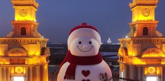 Foto: La escultura de nieve que se volvió viral en China /Cortesía