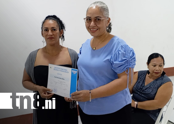 Foto: 50 protagonistas de Nandaime reciben certificados en Escuelas de Oficios del INATEC/TN8