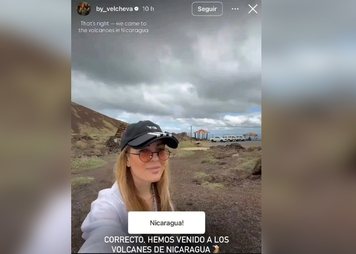 Foto: Volcanes de Nicaragua atraen a influencer rusa/Cortesía