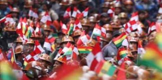 Foto: Marchas y pancartas siguen en Bolivia /cortesía