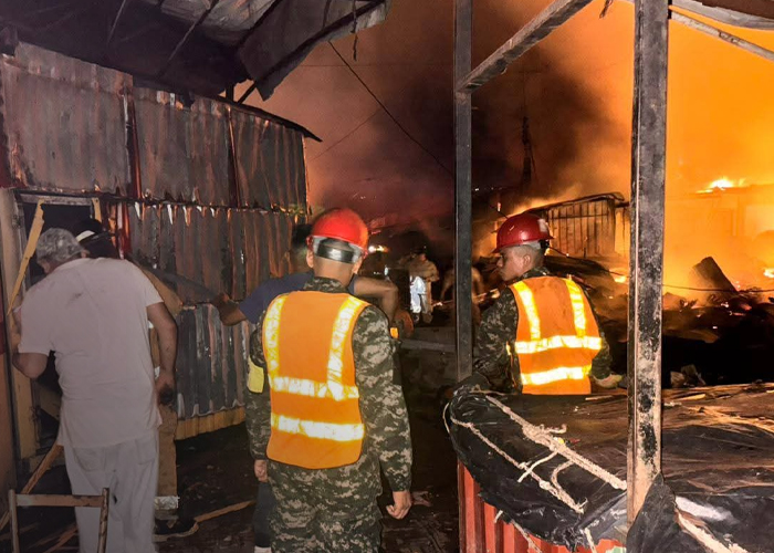 Foto: Brutal incendio en Honduras /cortesía 