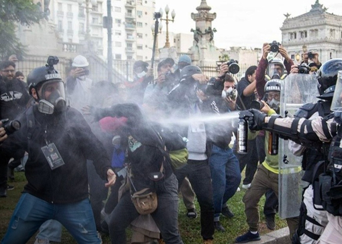 Foto: Fin del protocolo antipiquetes en Argentina /cortesía 