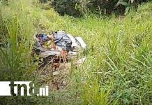 Camioneta cae a abismo de 15 metros en San José de Bocay, Jinotega Foto: Camioneta cae a abismo de 15 metros en San José de Bocay, Jinotega/TN8