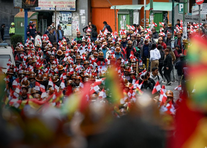 Foto: Movilizaciones masivas en Bolivia /cortesía 