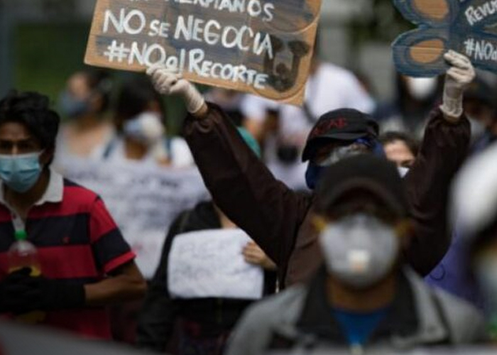 Foto: Protestas en Ecuador /cortesía