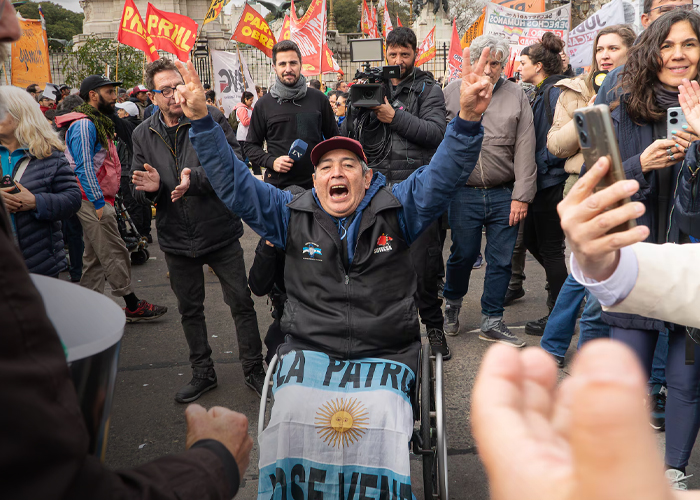 Foto: Protestas en Argentina /cortesía