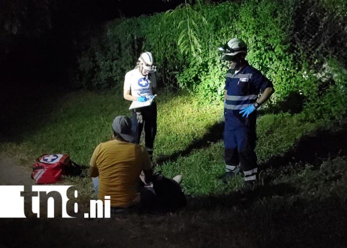 Foto: motociclista queda inconsciente sobre adoquinado en Estelí/TN8