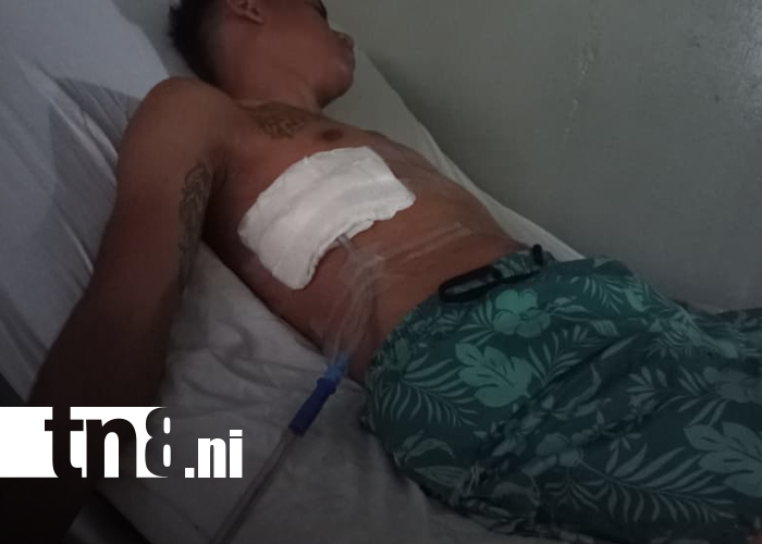 Foto: Joven víctima de robo con arma blanca en Managua/ TN8