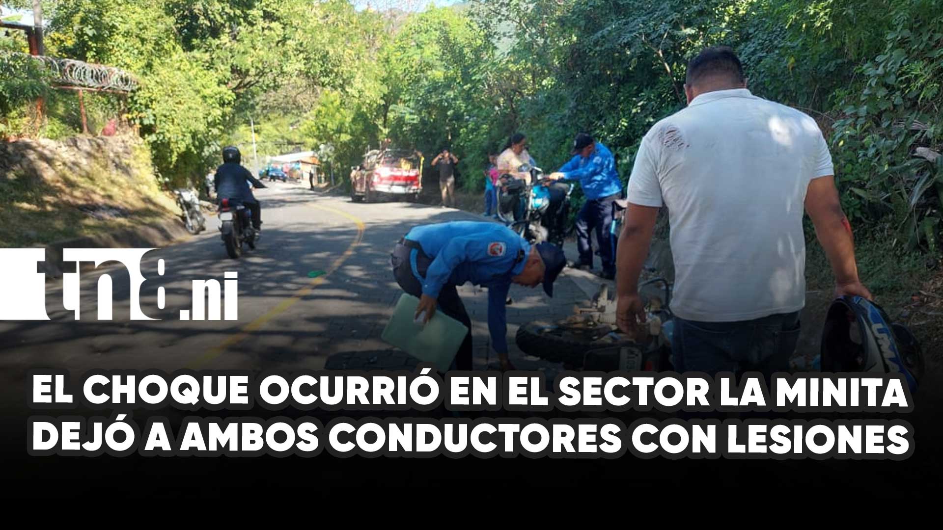 Dos motociclistas lesionados tras choque en carretera de Somoto, Madriz ...