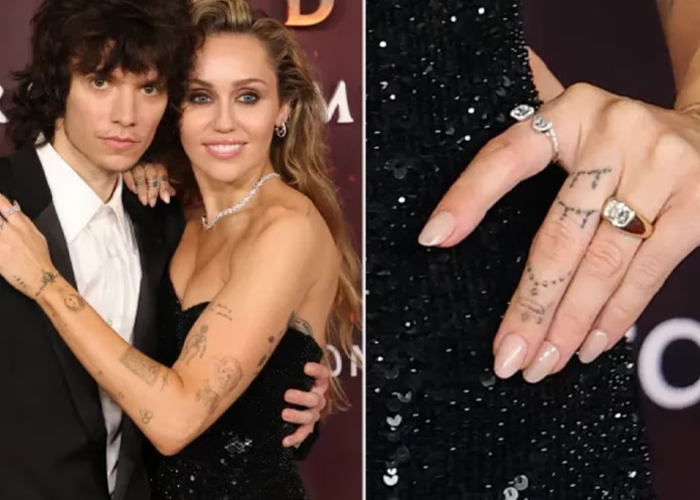 Foto: Miley Cyrus Muestra su Anillo de Diamantes/ Cortesía