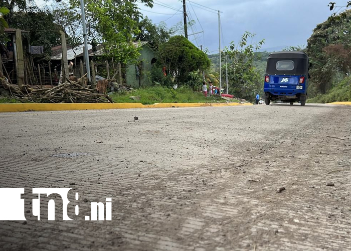 Foto: Inauguran calle de concreto hidráulico que mejora la movilidad en La Libertad, Chontales/TN8