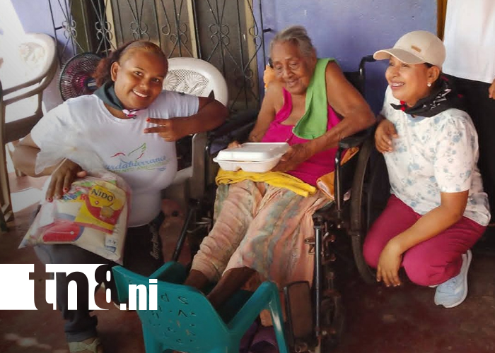 Foto: Juventud Sandinista lleva amor y solidaridad a madres de héroes en Puerto Cabezas/TN8