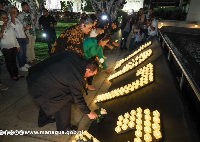 Foto: Managua rinde homenaje a las víctimas del terremoto/Cortesía