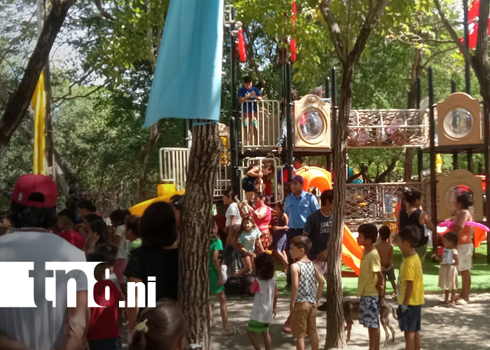Foto: La Boquita ya tiene parque, niñez se desborda a jugar / TN8