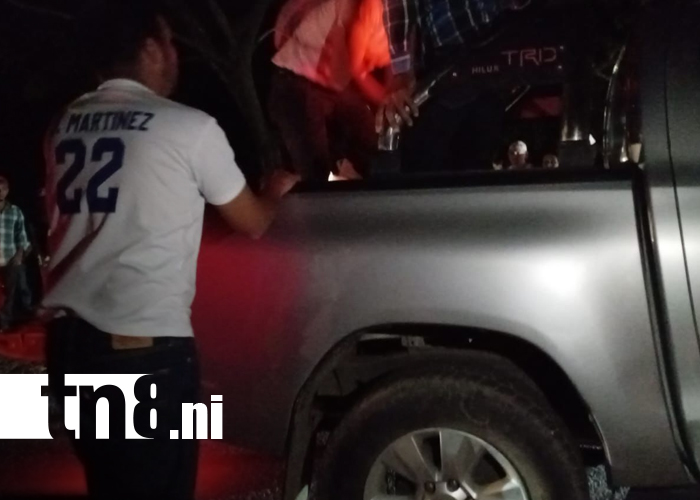 Foto: Motociclista herido tras perder el control en Juigalpa/TN8