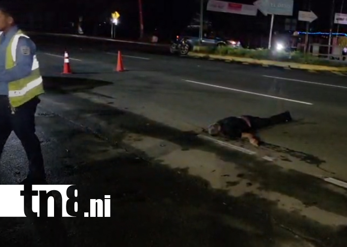 Foto: Atropello mortal en la Carretera a Masaya deja un peatón fallecido/TN8