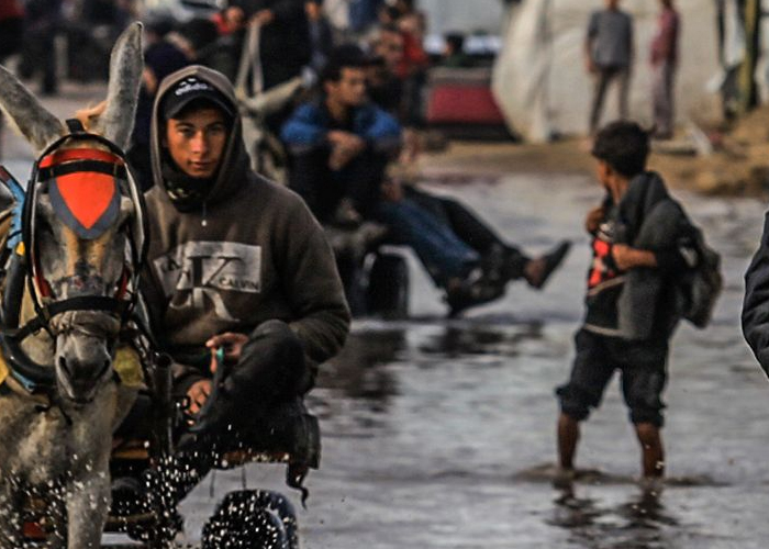 Foto: Inundaciones devastan Gaza /cortesía