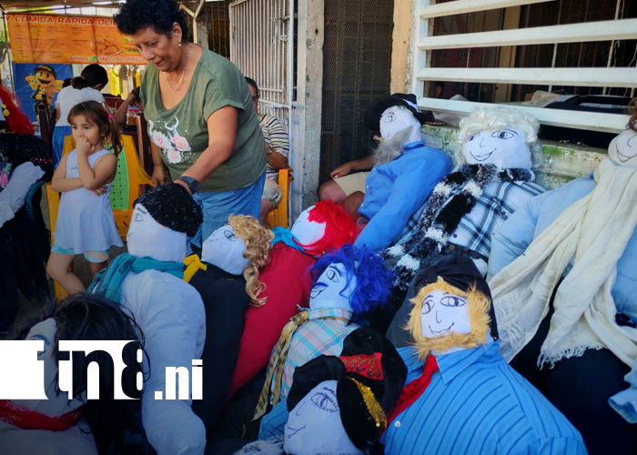 Foto: ¡Muñecos del año viejo se venden como pan caliente! Previo al fin de año en Rivas/TN8
