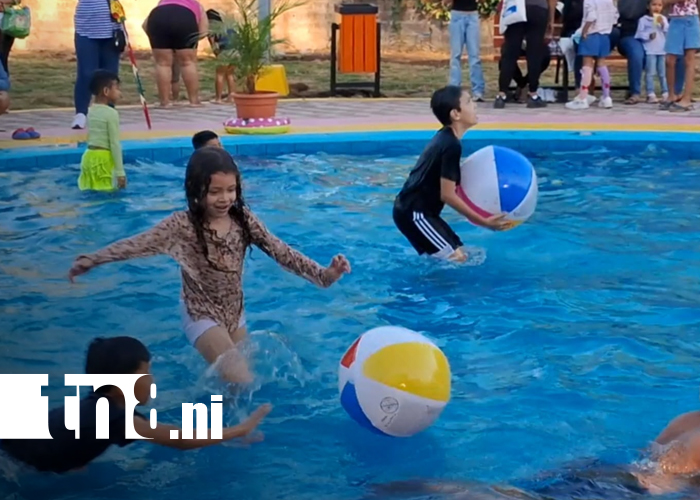 Foto: Inauguran primera etapa del parque acuático infantil en La Conquista, Carazo/TN8