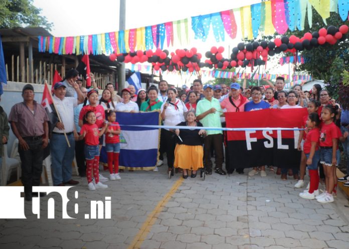 Foto: Siuna celebra 180 metros de dignidad que transforman su barrio/TN8