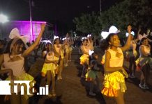 Carnaval de bandas rítmicas y comparsa en Nandaime recibiendo el mes de diciembre Foto: Carnaval de bandas rítmicas y comparsa en Nandaime recibiendo el mes de diciembre/TN8