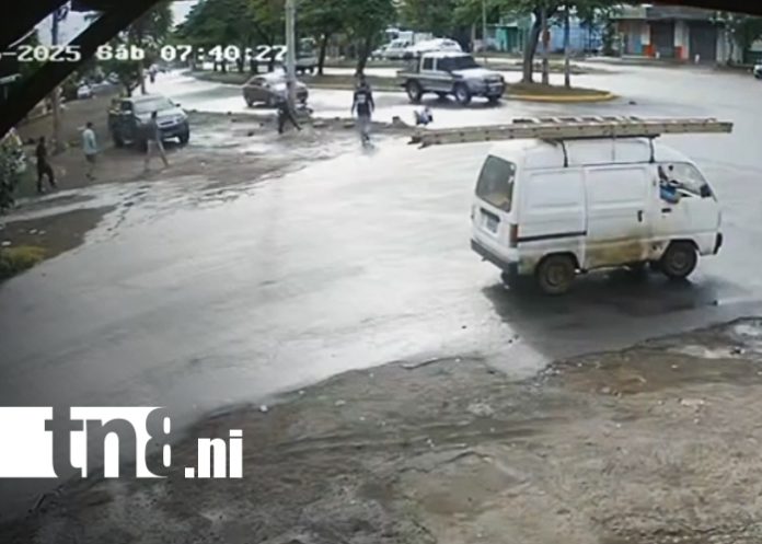 Foto: Accidente captado en video en Managua/ TN8