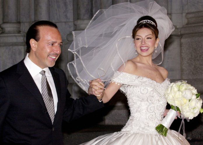 Foto: Thalía y Tommy Mottola recuerdan su boda/ Cortesía