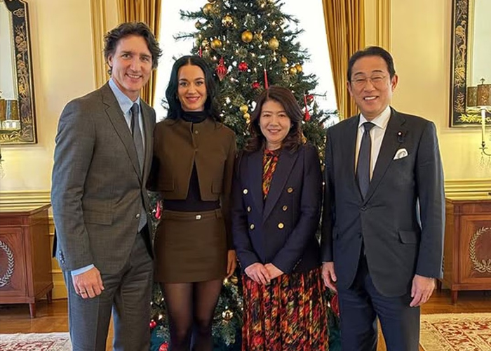 Foto: Katy Perry muestra la complicidad con su novio canadiense / Cortesía