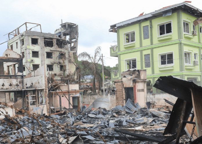Foto: Ejército de Myanmar bombardea hospital en Rakhine /Cortesía