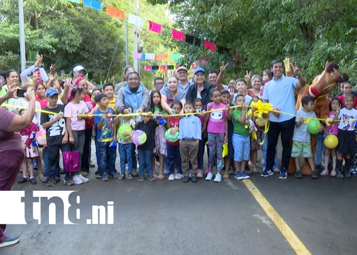 Foto: San Antonio Sur estrena 24 calles asfaltadas /TN8