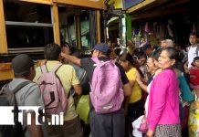 Foto: Terminales de buses de Managua se llenan de familias/ TN8