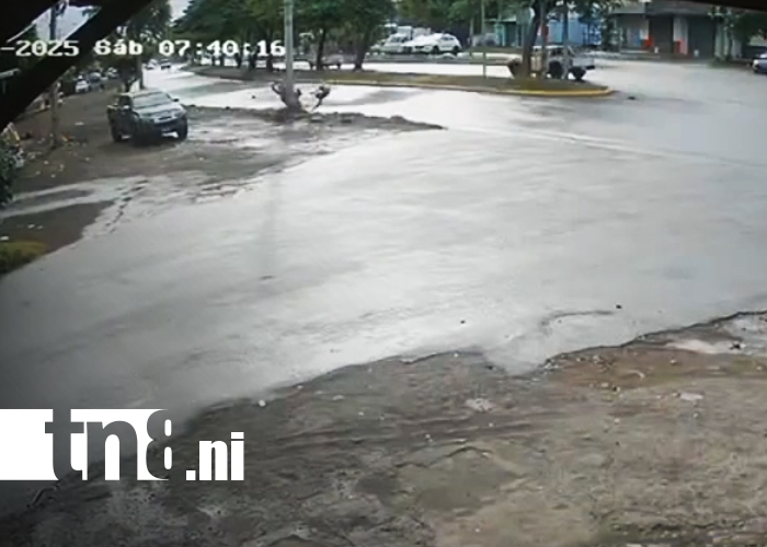 Foto: Accidente captado en video en Managua/ TN8