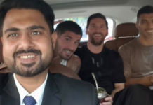 Foto: El encuentro ocurrió durante la gira de Lionel Messi por la India/Cortesía