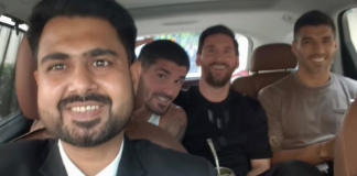 Foto: El encuentro ocurrió durante la gira de Lionel Messi por la India/Cortesía