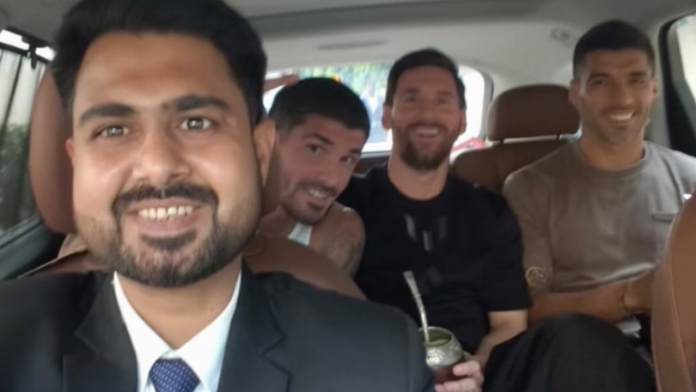 Foto: El encuentro ocurrió durante la gira de Lionel Messi por la India/Cortesía