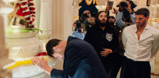 Foto:El video del futbolista Lionel Messi participando en un ritual hindú se volvió viral/Cortesía