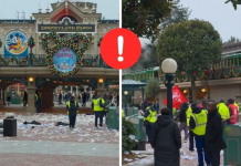Foto: La protesta laboral dejó basura acumulada en varias áreas de Disneyland París/Cortesía