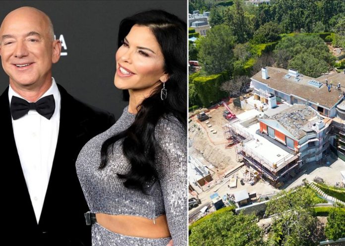 Foto: Lauren Sánchez y Jeff Bezos llevan el espacio a su jardín/ Cortesía